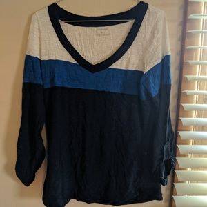 Color block top